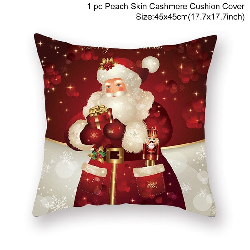 Christmas Cushion Cover Merry Christmas Decorations for Home 2022 Bennys Beauty World