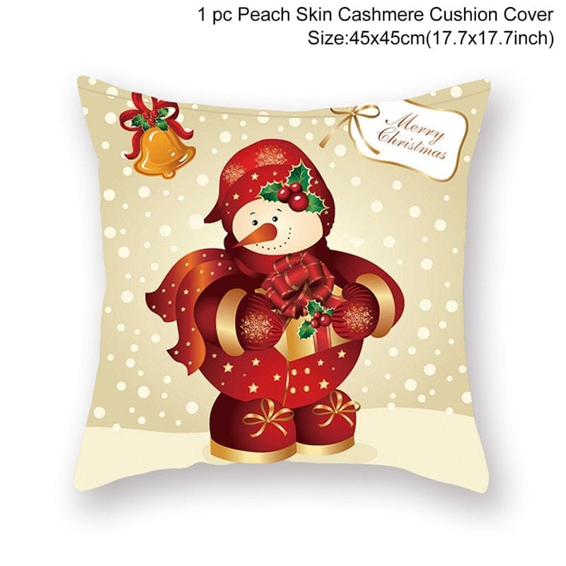 Christmas Cushion Cover Merry Christmas Decorations for Home 2022 Bennys Beauty World