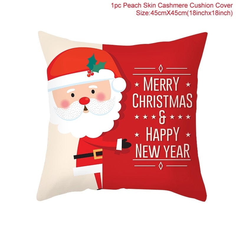 Christmas Cushion Cover Merry Christmas Decorations for Home 2022 Bennys Beauty World