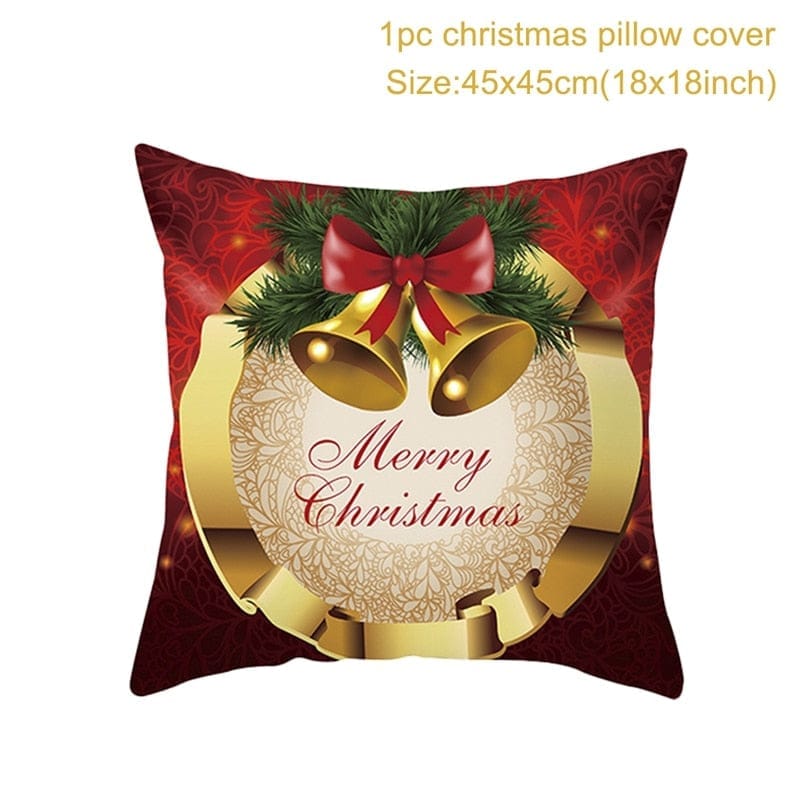 Christmas Cushion Cover Merry Christmas Decorations for Home 2022 Bennys Beauty World