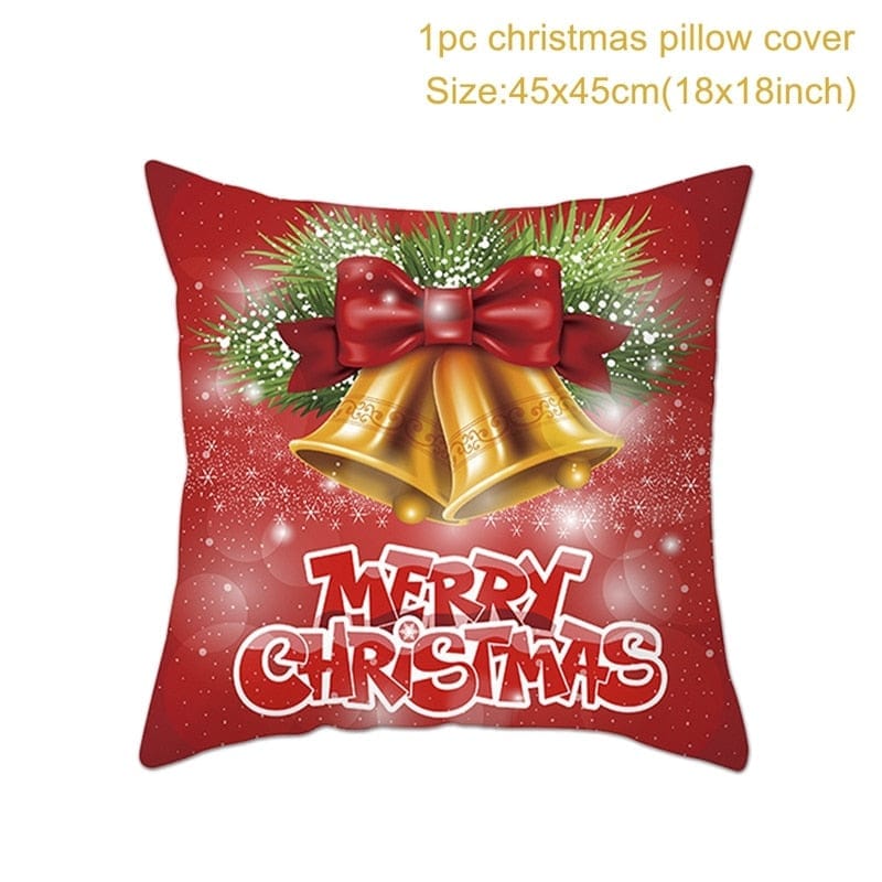 Christmas Cushion Cover Merry Christmas Decorations for Home 2022 Bennys Beauty World