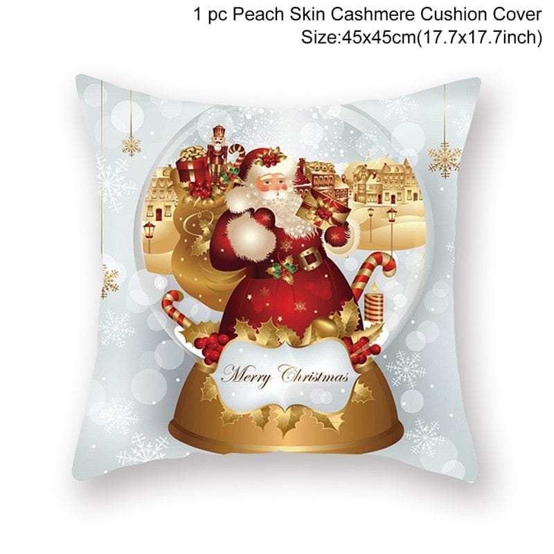 Christmas Cushion Cover Merry Christmas Decorations for Home 2022 Bennys Beauty World