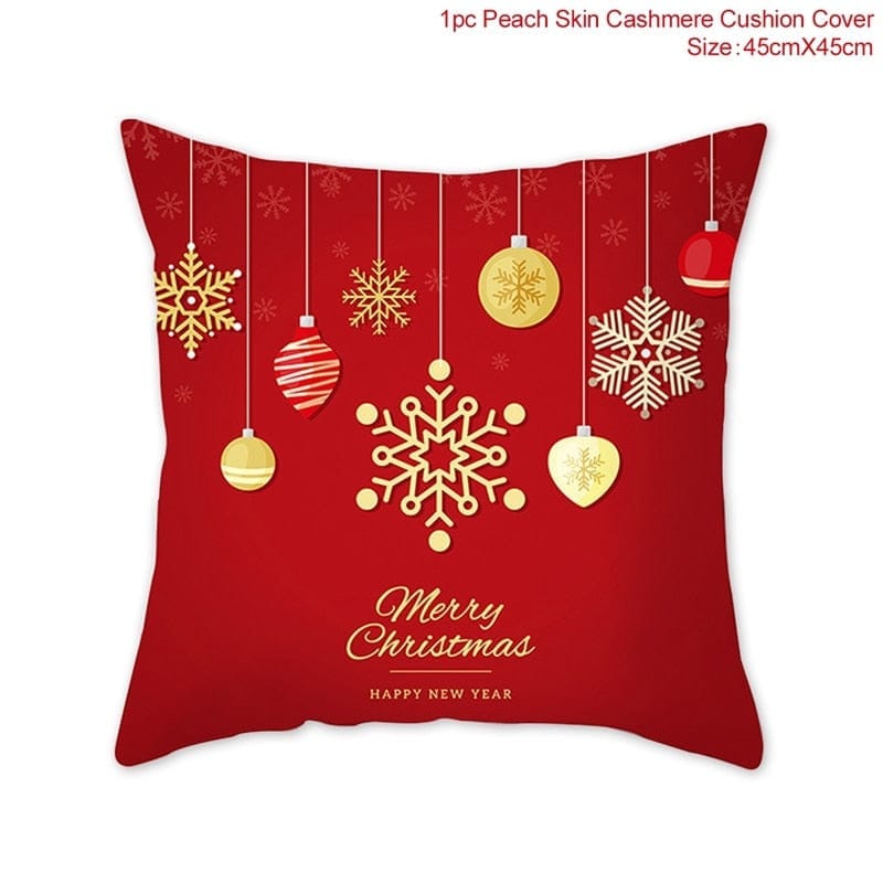 Christmas Cushion Cover Merry Christmas Decorations for Home 2022 Bennys Beauty World