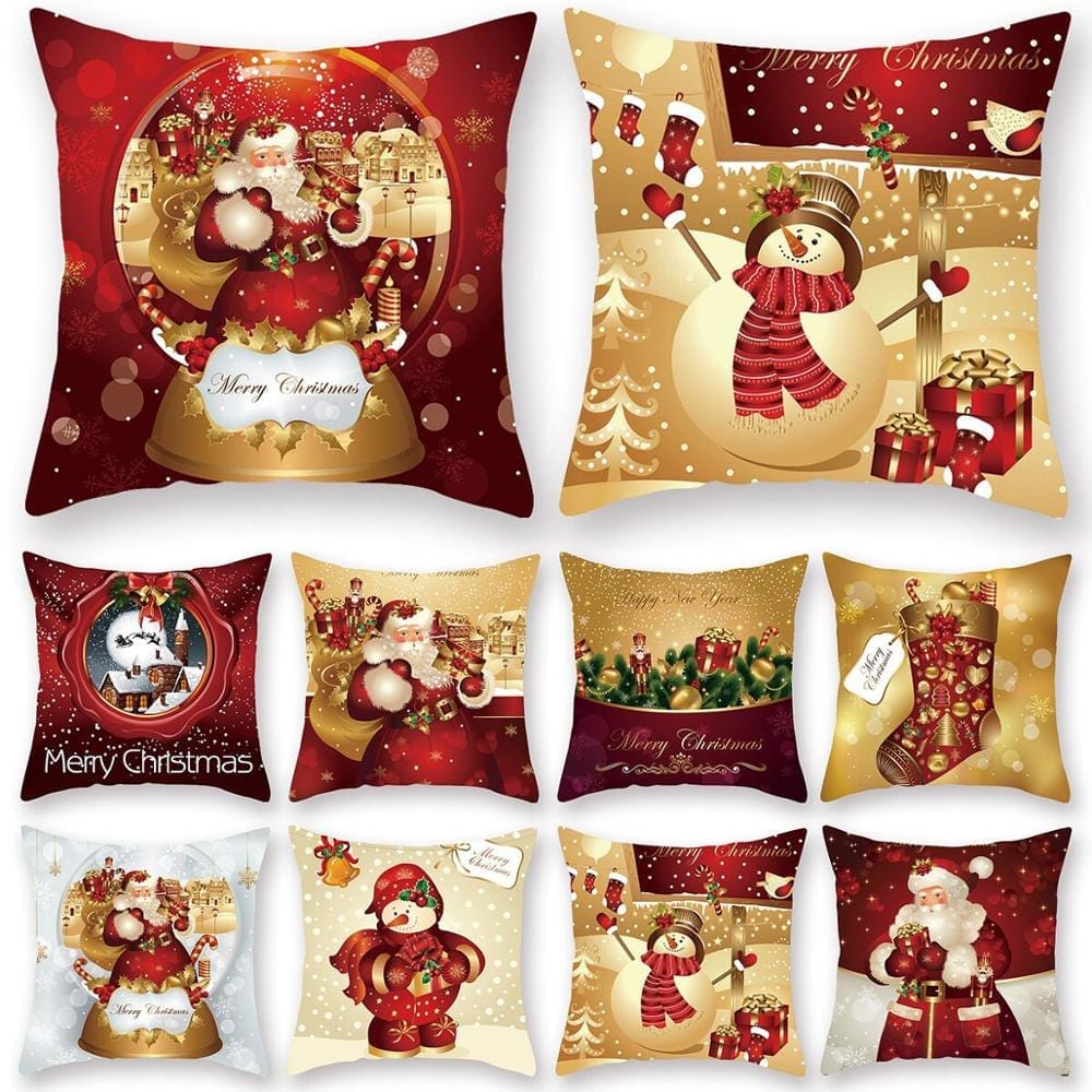Christmas Cushion Cover Merry Christmas Decorations for Home 2022 Bennys Beauty World