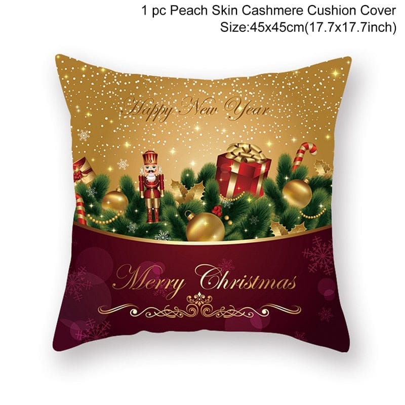 Christmas Cushion Cover Merry Christmas Decorations for Home 2022 Bennys Beauty World