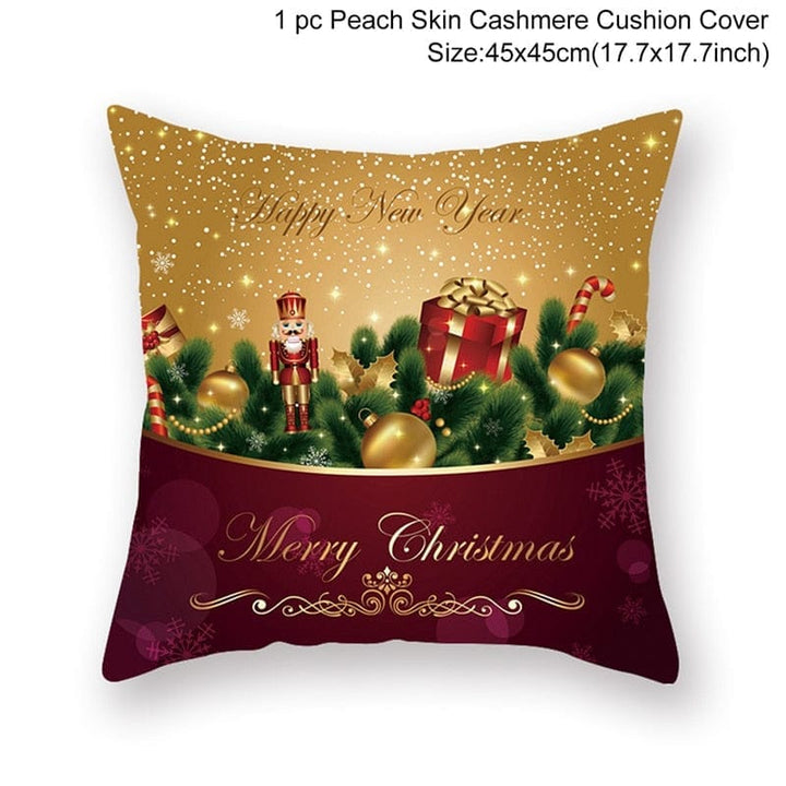Christmas Cushion Cover Merry Christmas Decorations for Home 2022 Bennys Beauty World