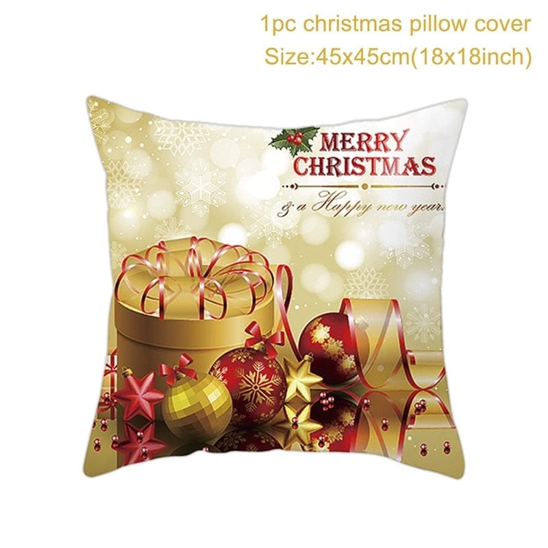 Christmas Cushion Cover Merry Christmas Decorations for Home 2022 Bennys Beauty World