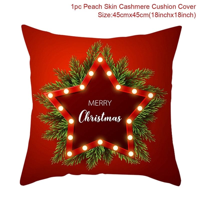 Christmas Cushion Cover Merry Christmas Decorations for Home 2022 Bennys Beauty World