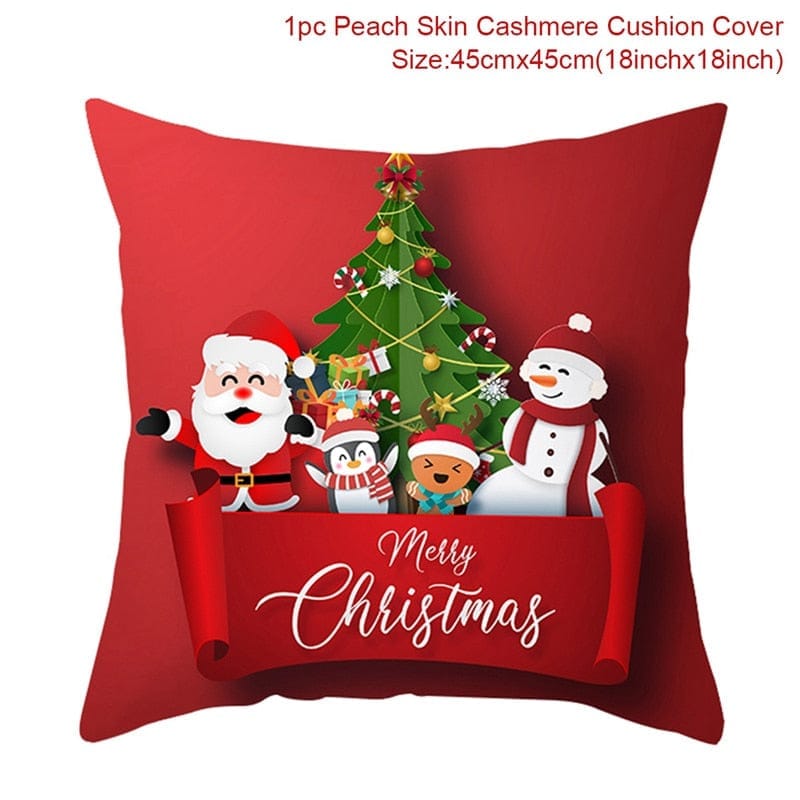 Christmas Cushion Cover Merry Christmas Decorations for Home 2022 Bennys Beauty World