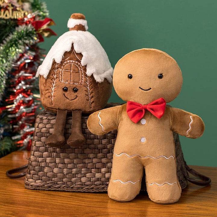 Christmas Gingerbread Man Igloo And Christmas Tree Plush Toy Bennys Beauty World