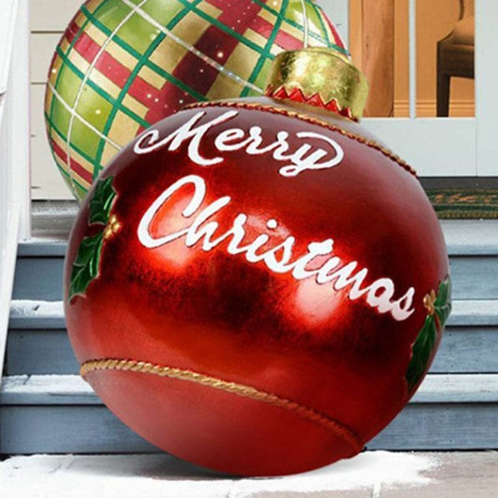 Christmas Ornament Ball Outdoor Pvc 60CM Inflatable Decorated Ball PVC Giant Big Large Balls Xmas Tree Decorations Toy Ball Bennys Beauty World