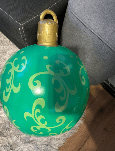 Christmas Ornament Ball Outdoor Pvc 60CM Inflatable Decorated Ball PVC Giant Big Large Balls Xmas Tree Decorations Toy Ball Bennys Beauty World