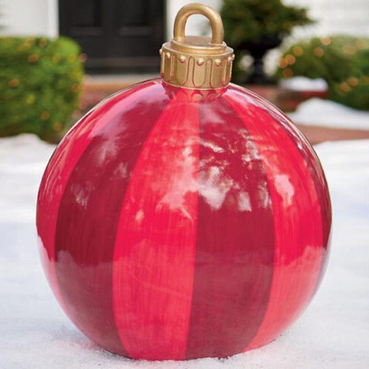 Christmas Ornament Ball Outdoor Pvc 60CM Inflatable Decorated Ball PVC Giant Big Large Balls Xmas Tree Decorations Toy Ball Bennys Beauty World