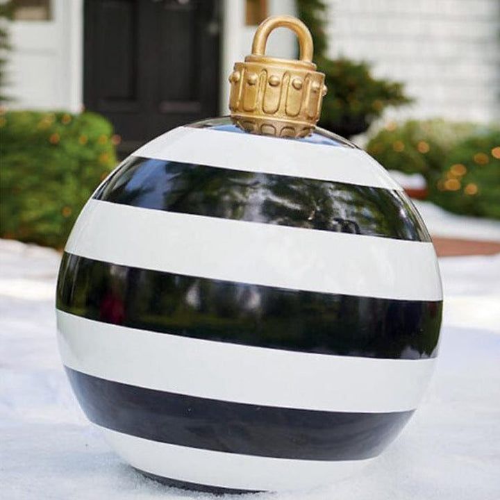 Christmas Ornament Ball Outdoor Pvc 60CM Inflatable Decorated Ball PVC Giant Big Large Balls Xmas Tree Decorations Toy Ball Bennys Beauty World