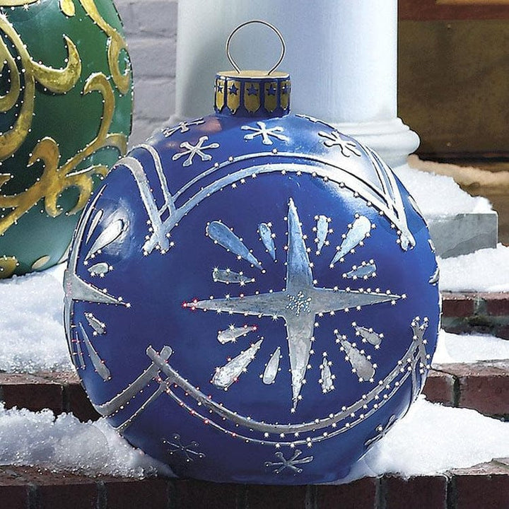 Christmas Ornament Ball Outdoor Pvc 60CM Inflatable Decorated Ball PVC Giant Big Large Balls Xmas Tree Decorations Toy Ball Bennys Beauty World