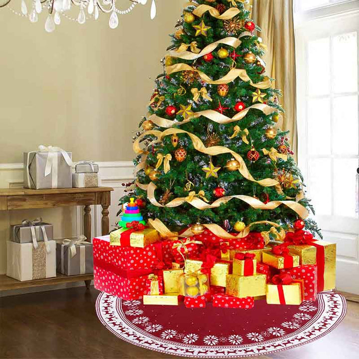 Christmas tree bottom decoration snowflake Christmas tree skirt BENNYS