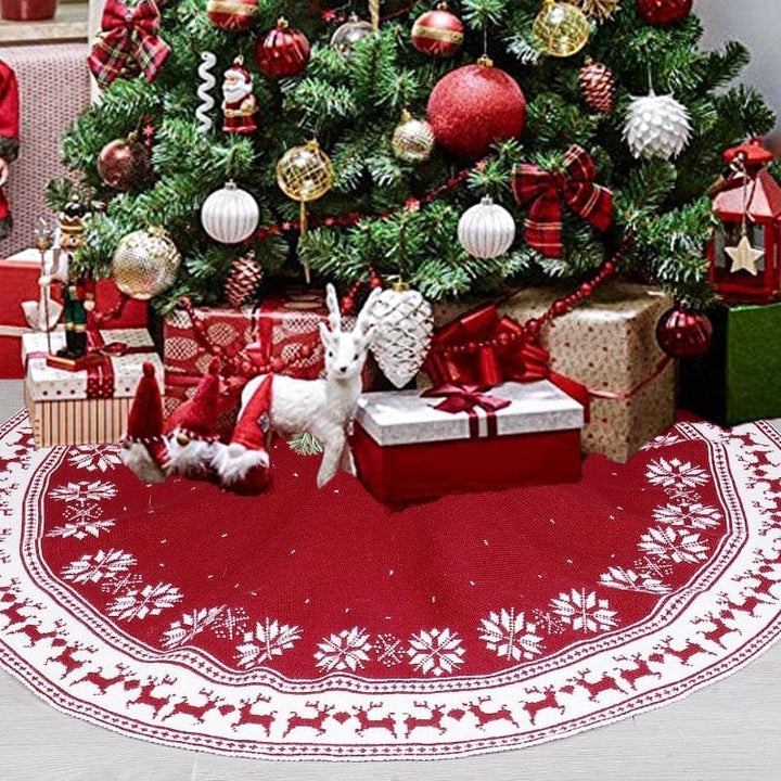 Christmas tree bottom decoration snowflake Christmas tree skirt BENNYS