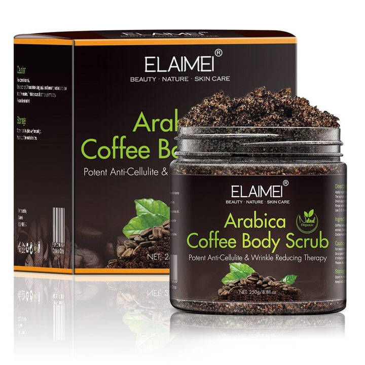 Coffee scrub exfoliating body scrub Bennys Beauty World