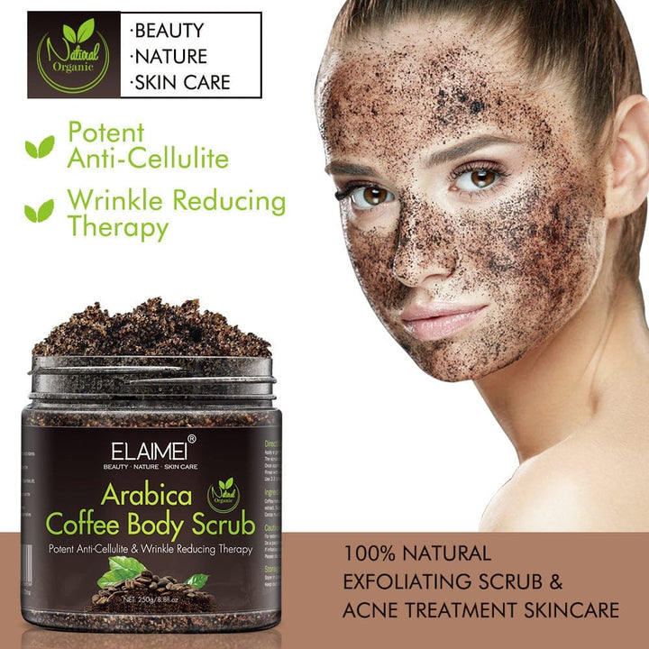 Coffee scrub exfoliating body scrub Bennys Beauty World