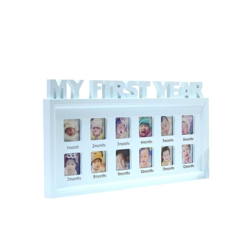 Creative DIY 0-12 Month Baby "MY FIRST YEAR"  Kids Growing Memory Gift Display Plastic Photo Frame BENNYS