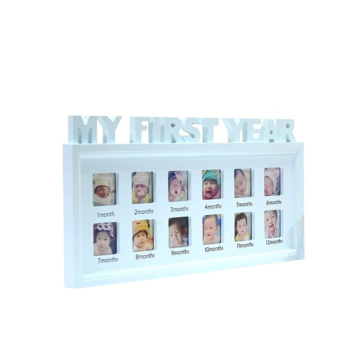 Creative DIY 0-12 Month Baby "MY FIRST YEAR"  Kids Growing Memory Gift Display Plastic Photo Frame BENNYS