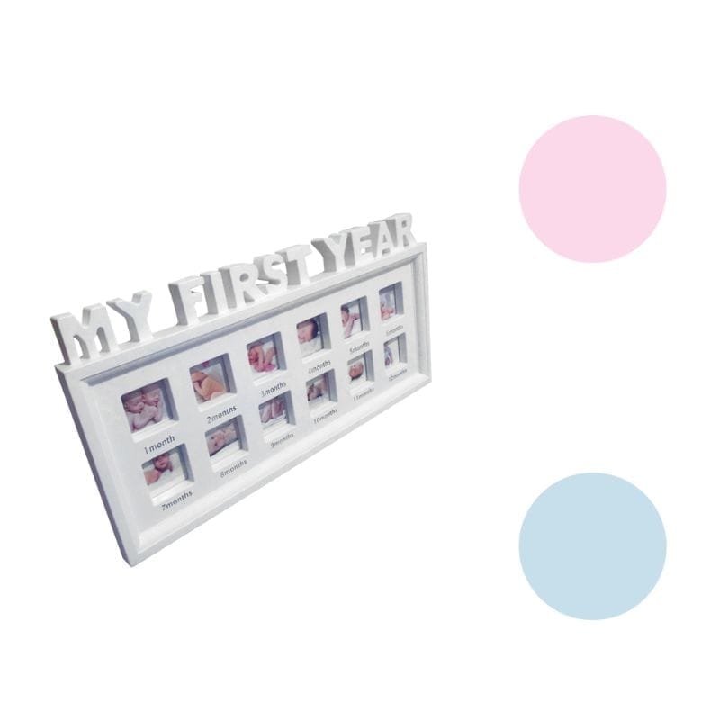 Creative DIY 0-12 Month Baby "MY FIRST YEAR"  Kids Growing Memory Gift Display Plastic Photo Frame BENNYS