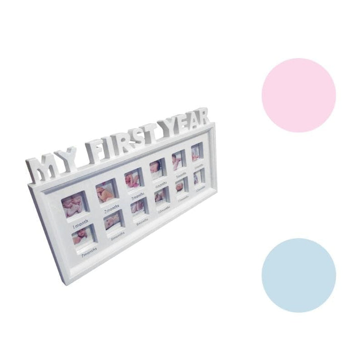 Creative DIY 0-12 Month Baby "MY FIRST YEAR"  Kids Growing Memory Gift Display Plastic Photo Frame BENNYS