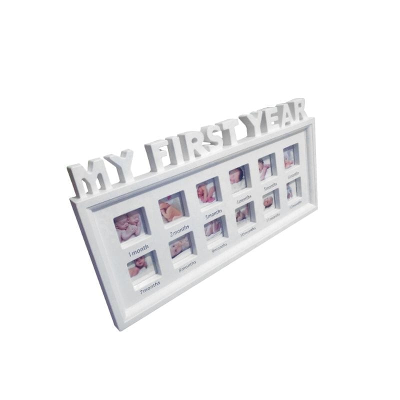 Creative DIY 0-12 Month Baby "MY FIRST YEAR"  Kids Growing Memory Gift Display Plastic Photo Frame BENNYS
