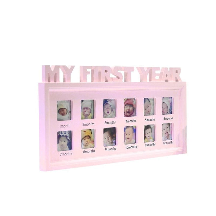 Creative DIY 0-12 Month Baby "MY FIRST YEAR"  Kids Growing Memory Gift Display Plastic Photo Frame BENNYS