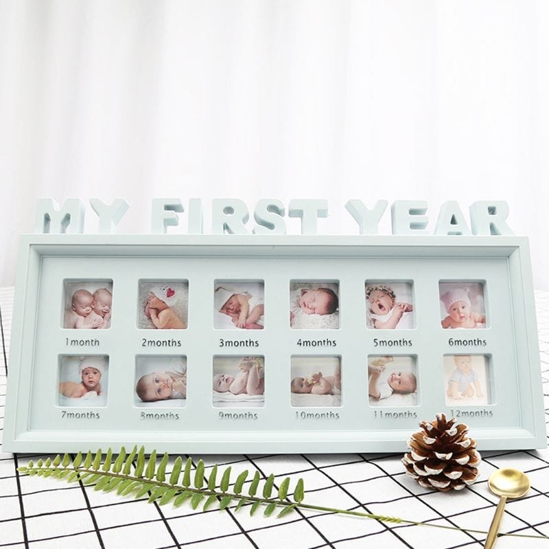 Creative DIY 0-12 Month Baby "MY FIRST YEAR"  Kids Growing Memory Gift Display Plastic Photo Frame BENNYS