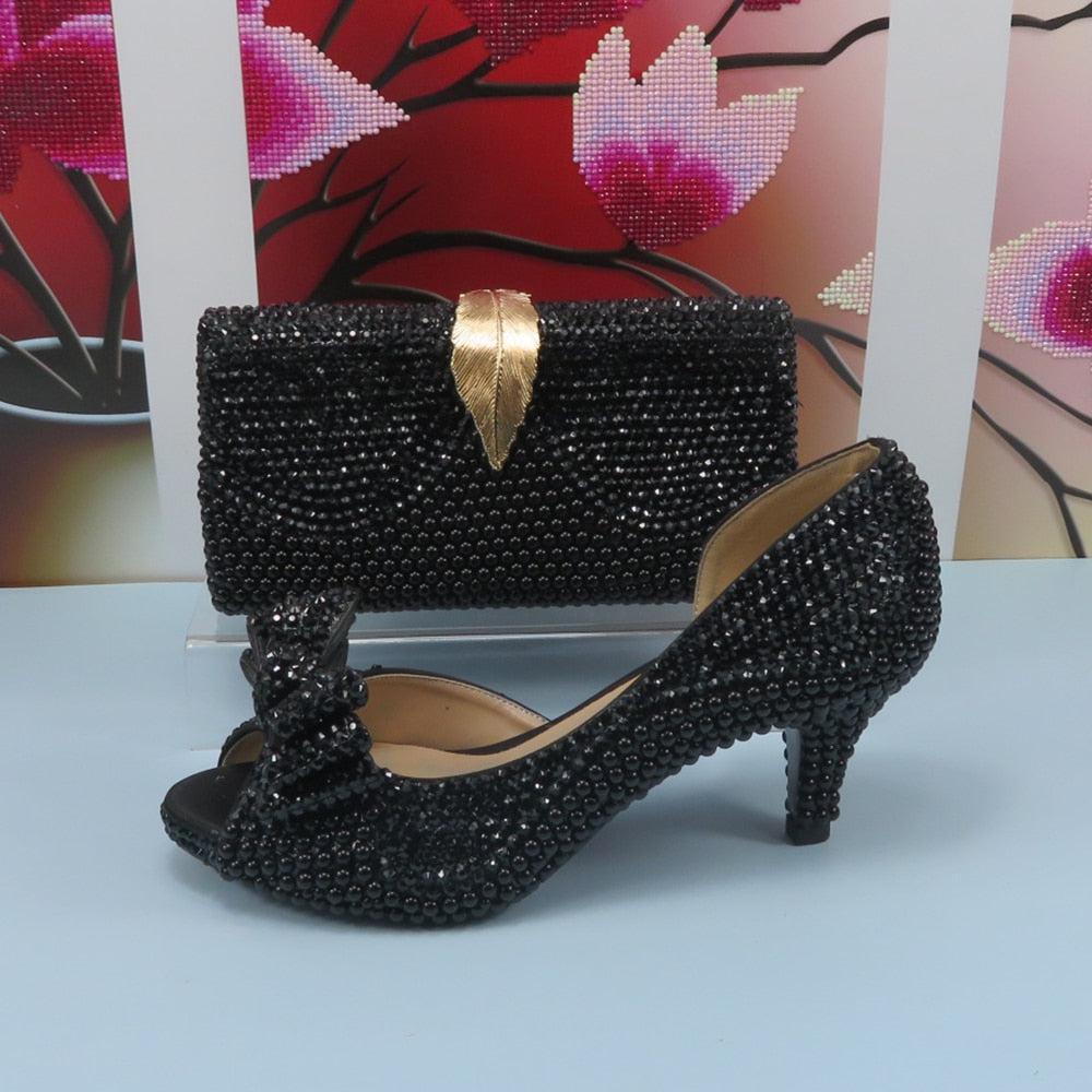 Ladies store crystal shoes