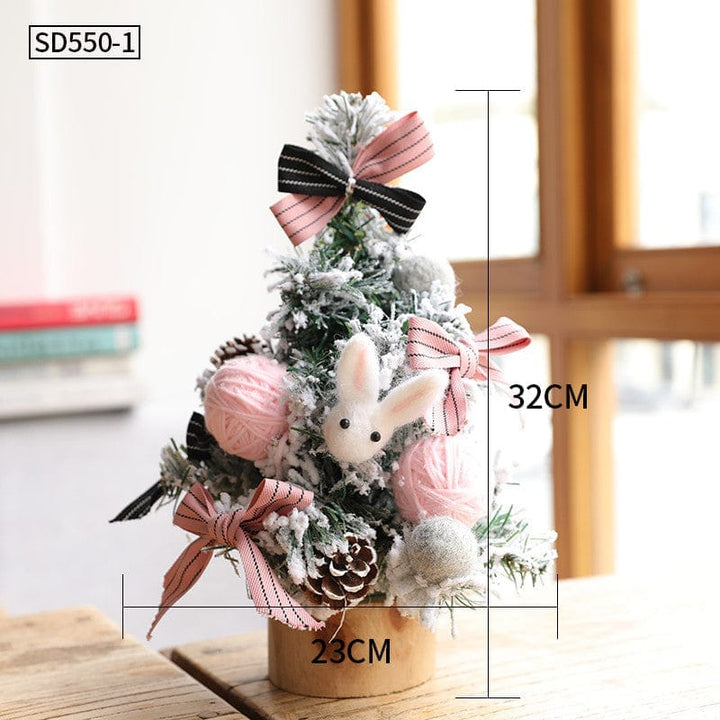 Desktop Christmas Tree Small Mini Ornaments Potted Plants Bennys Beauty World