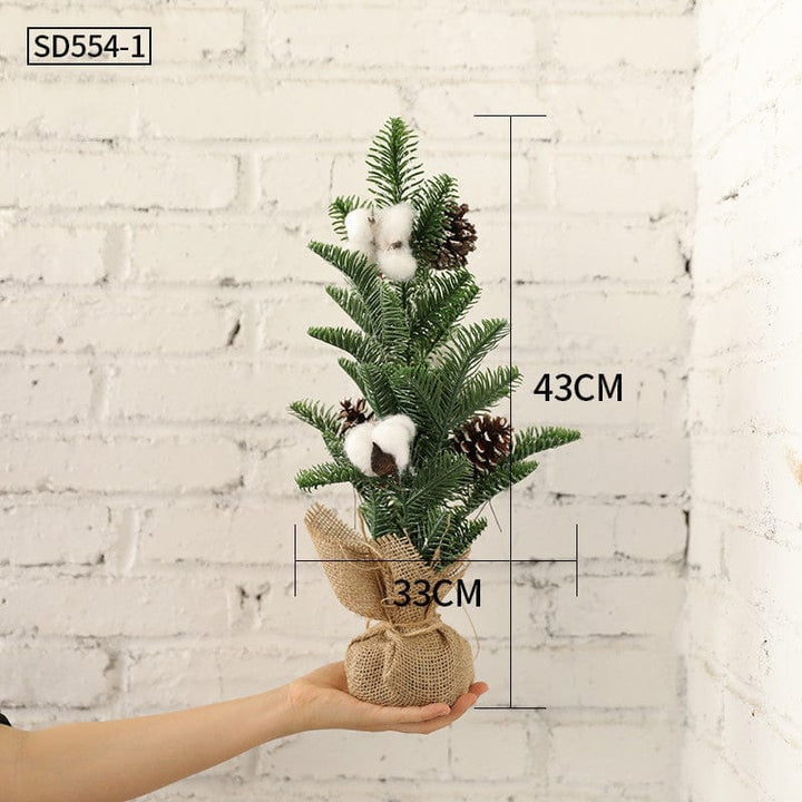 Desktop Christmas Tree Small Mini Ornaments Potted Plants Bennys Beauty World