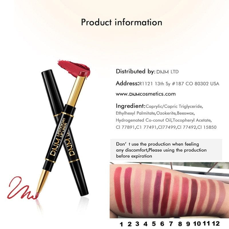 Double Ended Matte Lipstick Long Lasting Waterproof Lipsticks Bennys Beauty World