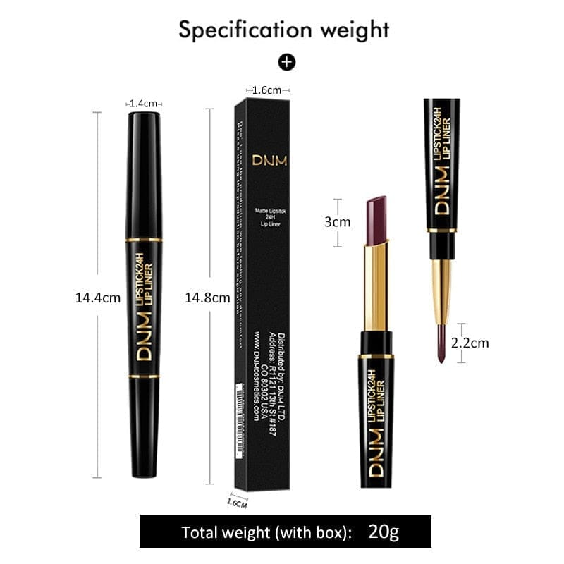 Double Ended Matte Lipstick Long Lasting Waterproof Lipsticks Bennys Beauty World