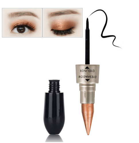 Double head six color eyeshadow black eyeliner Bennys Beauty World