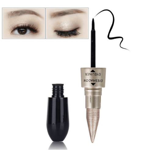 Double head six color eyeshadow black eyeliner Bennys Beauty World