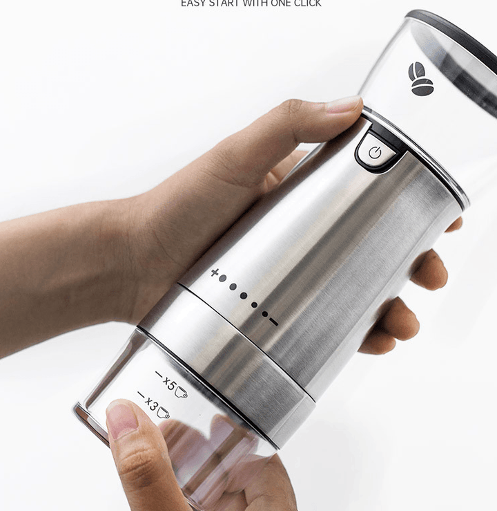 Electric Coffee Grinder Stainless Steel Adjustable Grinder Bennys Beauty World