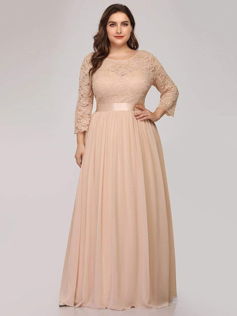 Elegant Women's Dresses Long O-Neck Long Sleeves A-LINE Dress Bennys Beauty World Elegant Women's Dresses Long O-Neck Long Sleeves A-LINE Dress Bennys Beauty World