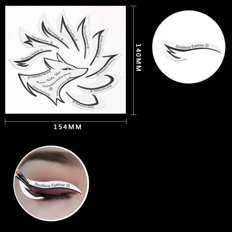 Eyeshadow Eyeliner Makeup Template Sticker Bennys Beauty World