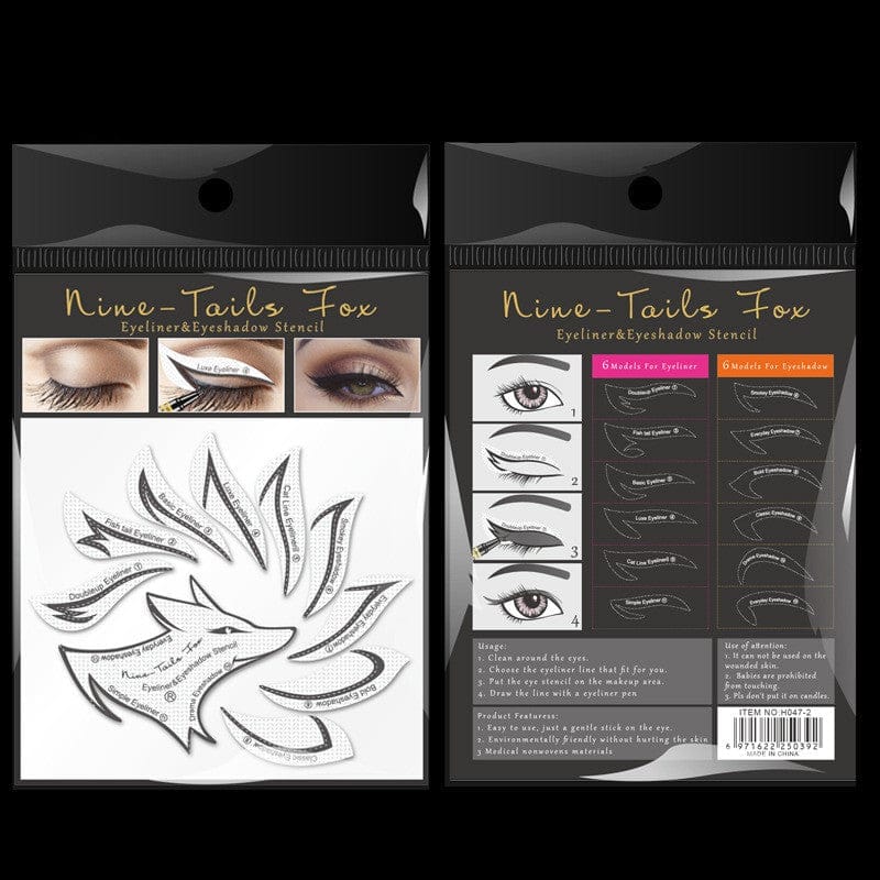 Eyeshadow Eyeliner Makeup Template Sticker Bennys Beauty World