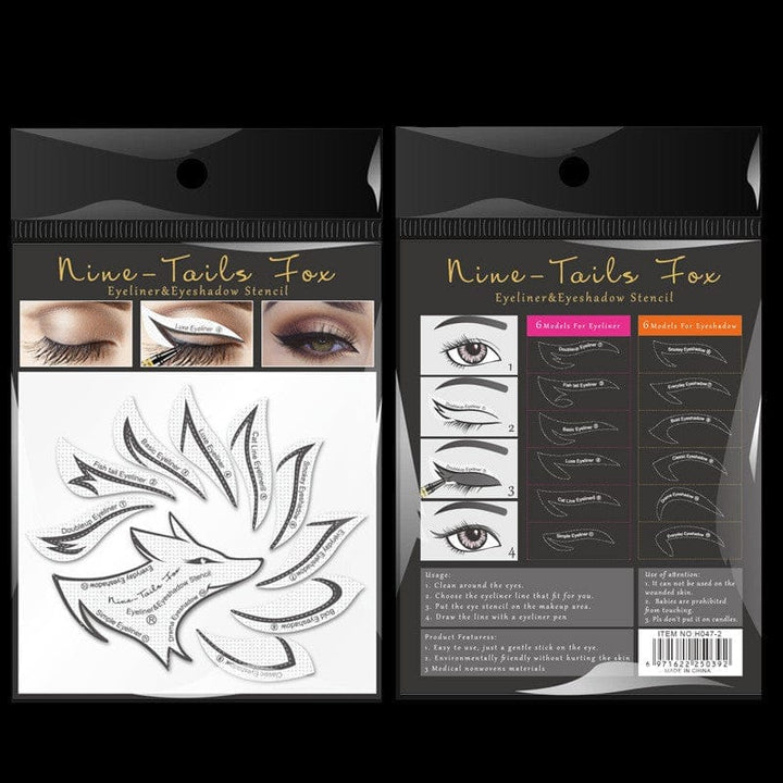 Eyeshadow Eyeliner Makeup Template Sticker Bennys Beauty World