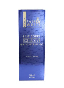 Fair& White Exclusive Brightening Body Lotion 17floz / 500ml Bennys Beauty World