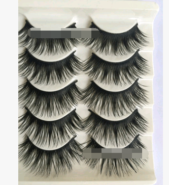 False eyelashes, thick cross section, five pairs of eyelashes Bennys Beauty World