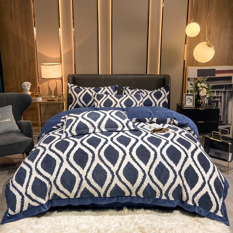 Fashionable Nordic Thick Warm Double-sided Velvet Bed Sheet BENNYS