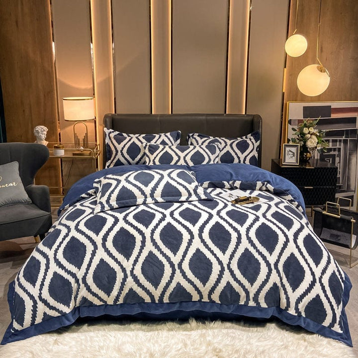 Fashionable Nordic Thick Warm Double-sided Velvet Bed Sheet BENNYS