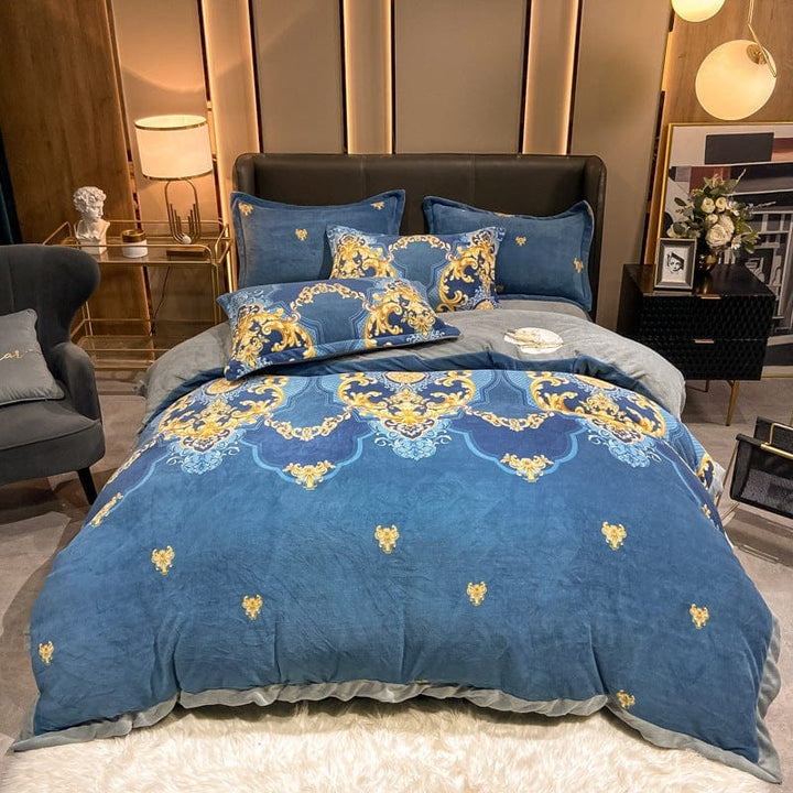 Fashionable Nordic Thick Warm Double-sided Velvet Bed Sheet BENNYS