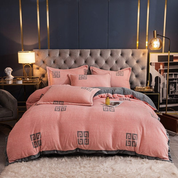 Fashionable Nordic Thick Warm Double-sided Velvet Bed Sheet BENNYS