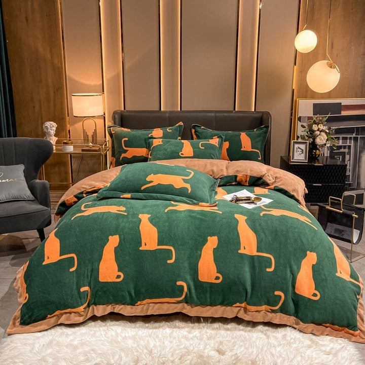 Fashionable Nordic Thick Warm Double-sided Velvet Bed Sheet BENNYS