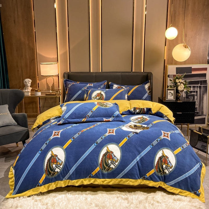 Fashionable Nordic Thick Warm Double-sided Velvet Bed Sheet BENNYS